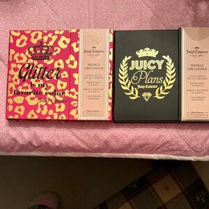 Juicy Couture Pink and Black Organizer Set 2 of them Brand new